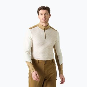 Férfi Termoaktiv pulóver Helly Hansen Lifa Merino Midweight 1/2 Zip snow monogram aop (Lifa Merino Midweight 1/2 Zip 49363_047) kép