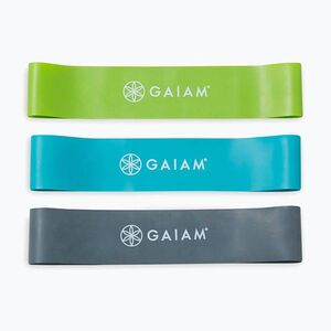 Edző gumiszalag készlet Zestaw Gaiam Restore Mini Band Kit 3 szt. green/blue/navy (63404) kép