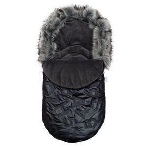NEW BABY SACK Bundazsák műszőrmével, fekete, méret kép