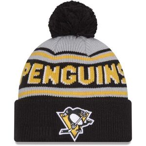 New Era PITTSBURGH PENGUINS BEANIE Téli sapka, fekete, méret UNI kép