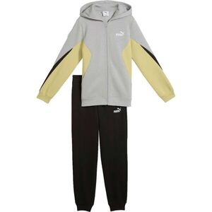 Puma ESSENTIALS BLOCK FULL-ZIP SWEAT SUIT B Fiú melegítő szett, szürke, méret kép