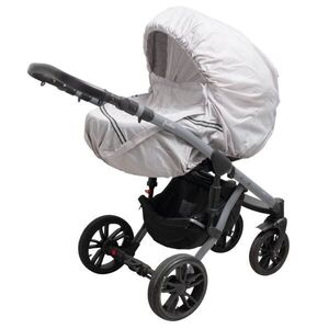 NEW BABY BASIC Esővédő babakocsira, szürke, méret kép