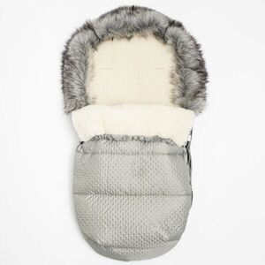 NEW BABY LUX WOOL Téli bundazsák, szürke, méret kép