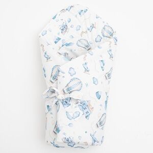 NEW BABY WRAP Bébi pólya, fehér, méret kép