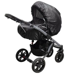 NEW BABY BASIC Esővédő babakocsira, fekete, méret kép
