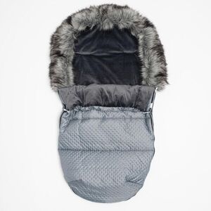 NEW BABY LUX FLEECE Téli bundazsák, sötétszürke, méret kép