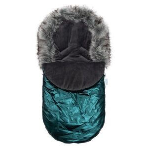 NEW BABY SACK Bundazsák műszőrmével, zöld, méret kép