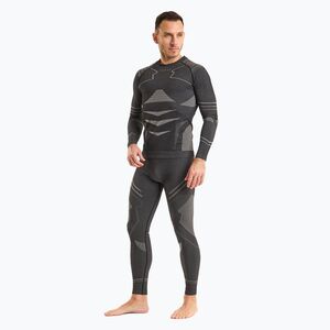 Férfi KADVA Streif Set varrás nélküli fekete thermo fehérnemű szett (Streif Set KDV-B4AP014-BLK) kép