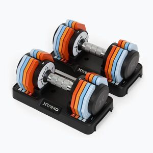 Állítható kézisúlyzó készlet XTREXO 2 x 10 kg multicolor (TXO-B4W019) kép