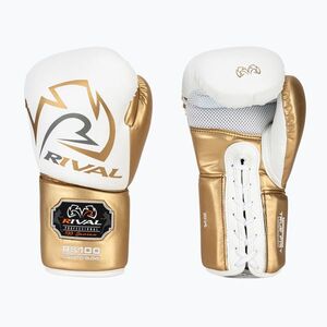 Rival RS100 Professional fehér/arany bokszkesztyű (RS100 Professional RS100-WHITE/GOLD) kép