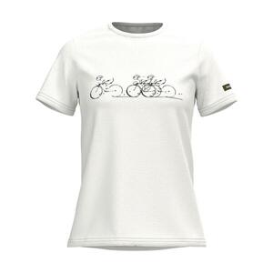 SHIMANO Rövid ujjú kerékpáros póló - SENTIERO - fehér kép
