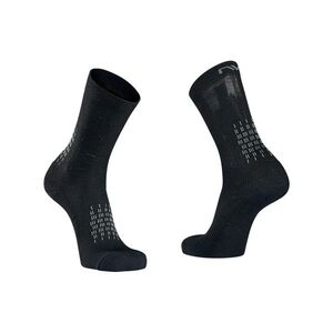NORTHWAVE Klasszikus kerékpáros zokni - FAST WINTER - fekete/szürke kép
