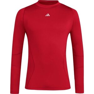adidas TECHFIT CR LS TEE M Férfi sport póló, piros, méret kép