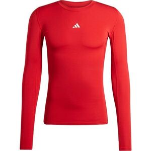 adidas TECHFIT LS TEE M Férfi sportos póló, piros, méret XXL kép