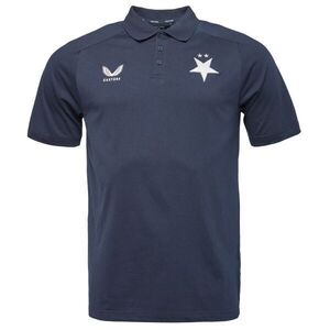CASTORE SK SLAVIA PRAHA OFF PITCH POLO Férfi galléros póló, sötétkék, méret kép