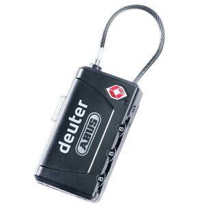 DEUTER TSA CABLE LOCK Zár, fekete, méret kép
