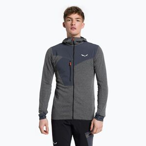 Salewa férfi trekking pulóver Puez 2 Dry Hood FZ szürke-fekete 00-0000027221 (Puez 2 Dry Hood FZ 00-0000027221) kép