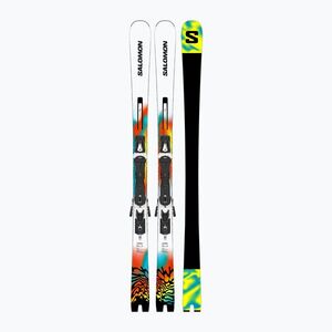 Salomon E Addikt Pro 76 downhill síléc + MI12 GW kötés fehér/türkiz/narancs (E Addikt Pro 76 + MI12 GW L47891700) kép
