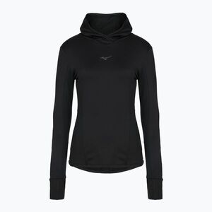 Női futó pulóver Mizuno Active Warm Hooded black (Active Warm Hooded J2GCC70609) kép