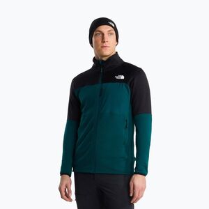 Férfi trekking pulóver The North Face Polartec Powergrid Stormgap pacific teal/tnf black (Polartec Powergrid Stormgap NF0A8G2XS7K1) kép