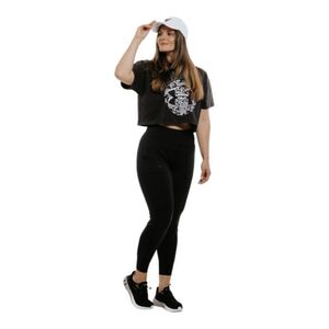 Női rövid ujjú póló UNDER ARMOUR UA HW Dusk to Dawn Crop SS-BLK kép