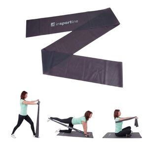 Fitnesz gumiszalag inSPORTline Clingy 170cm/5, 5 kg lila, széles körű felhasználási és rögzítési lehetőség, folyamatos ellenállás, nedvességállóság kép