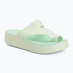 Női flip-flopok Crocs Getaway Platform Toe Loop jade tint (Getaway Platform Toe Loop 210834-3YH) kép