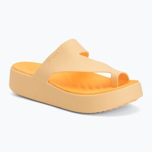 Női flip-flopok Crocs Getaway Platform Toe Loop golden hour (Getaway Platform Toe Loop 210834-78Z) kép