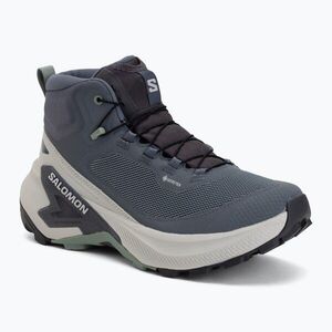 Női kirándulócipők Salomon Genesis Mid GTX grisaille/green milieu (Genesis Mid GTX L45409800) kép