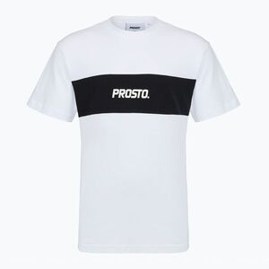Férfi póló PROSTO Root white/black (Root KL263MTEE1162L) kép