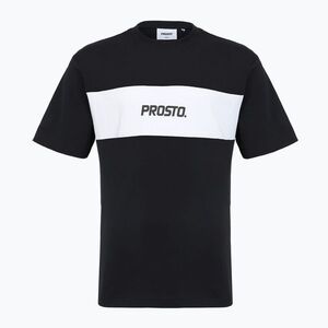 Férfi póló PROSTO Root black/white (Root KL263MTEE1164L) kép