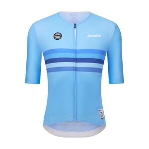 SANTINI Rövid ujjú kerékpáros mez - UCI WORLD CHAMPION BELGIUM - kék kép