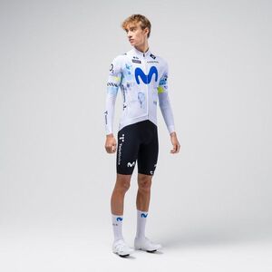 GOBIK Hosszú ujjú kerékpáros mez nyári - HYDER MOVISTAR TEAM 26 - fehér kép