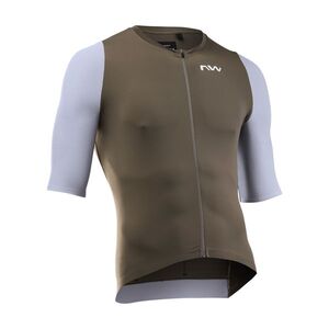 NORTHWAVE Rövid ujjú kerékpáros mez - EXTREME EVO - bézs/szürke kép