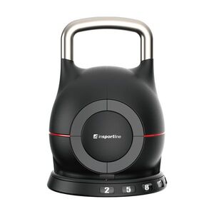 Állítható inSPORTline Xtrabell harangsúly 2-20 kg, 7 súly-állítási lehetőség, acél-öntvény, 2kg-5kg-8kg-11kg-14kg-17kg-20kg, minimalista design kép
