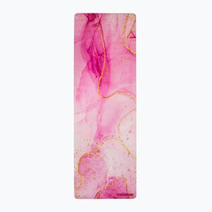 Jóga/fitness szőnyeg FORCEBAND Gold 4 mm rózsaszín/arany (Gold Pink MC 4.0 GP) kép