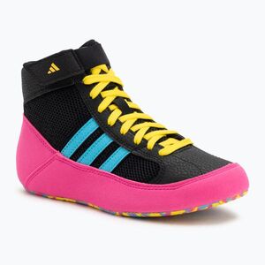 Gyerek bokszcipő adidas Havoc core black/signal cyan/yellow (Havoc JQ4995) kép