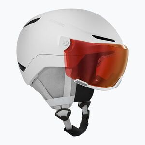 Gyerek sísisak Atomic Revent Visor Jr white heather/red flash (Revent Visor Jr AN5006744) kép