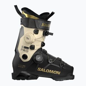 Női sícipők Salomon S/PRO Supra Dual Boa 105 W black/ birch/gold met (S/Pro Supra Dual Boa 105 W L45421100) kép