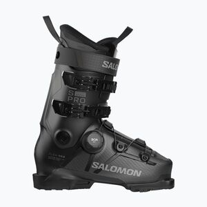 Férfi sícipők Salomon S/PRO Supra S Boa 100 black/beluga met/dark grey met (S/Pro Supra S Boa 100 L45420800) kép