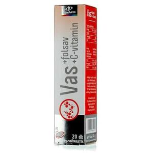 Vas + Folsav + C-vitamin pezsgőtabletta 20 db kép