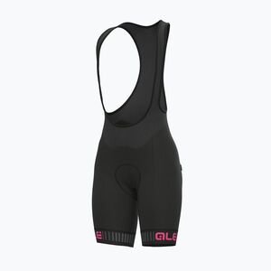 Női kerékpáros rövidnadrág Alè Pantalone C/B Traguardo bibshort fekete/rózsaszín L11551518 (Traguardo Bibshorts L11551518) kép