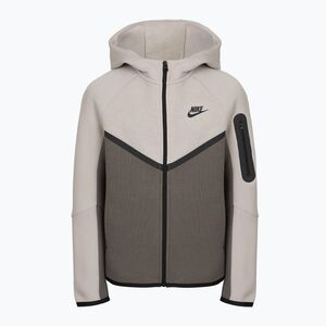 Gyerekpulóver Nike Sportswear Tech Fleece moon particle/cave stone/black/black (Sportswear Tech Fleece Full Zip HV5867-211) kép
