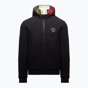 Férfi pulóver Aeronautica Militare 262FE2097UF00662 Hoodie jet black (262FE2097UF00662) kép