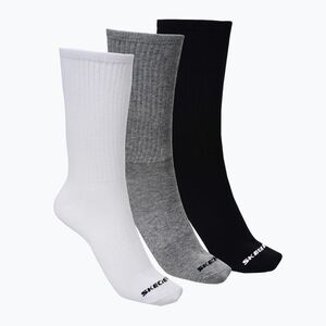 Zokni SKECHERS Non Tery Crew Arch Support 3 pack white/black (Non Tery Crew Arch Support S601102 107) kép