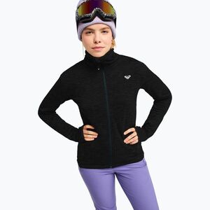 Női polár pulóver ROXY Snowstride Full Zip true black (Snowstride Full Zip ERJFT05103-KVJ0) kép