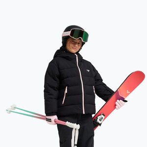 Gyerek snowboarddzseki ROXY Snowyhill Puffy true black (Snowyhill Puffy ERGTJ03205-KVJW) kép