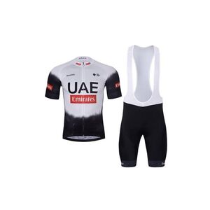 BONAVELO Rövid kerékpáros mez rövidnadrággal - UAE 2025 - fekete/fehér kép