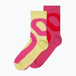 On Liquid Logo Magas zokni 2 pár limelight/rózsaszín (Liquid Logo High 2UF10132893) kép