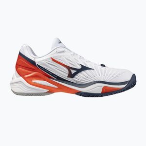 Férfi teniszcipő Mizuno Neo Ace CC white/insignia blue/orange (Neo Ace CC 61GC266202) kép